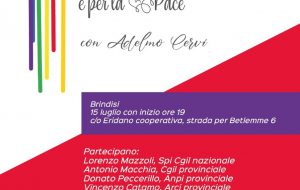 Venerdì 15 a Brindisi Pastasciutta antifascista per la pace