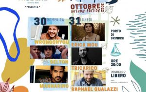 Fine ottobre da favola a Brindisi con i concerti di Mannarino, Gualazzi, Tricarico ed Erica Mou