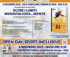 Lo sport è uguale per tutti: il 5 e 6 novembre a Oria due giornate di sport e inclusione