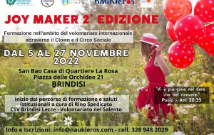 Brindisi, torna il progetto Joy Maker