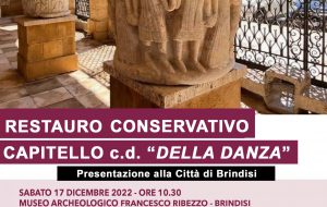 Si presenta alla città il restauro del “Capitello della danza” del Museo Archeologico Ribezzo