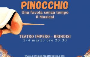Pinocchio – Una favola senza tempo – Il Musical: venerdì e sabato appuntamento al Teatro Impero