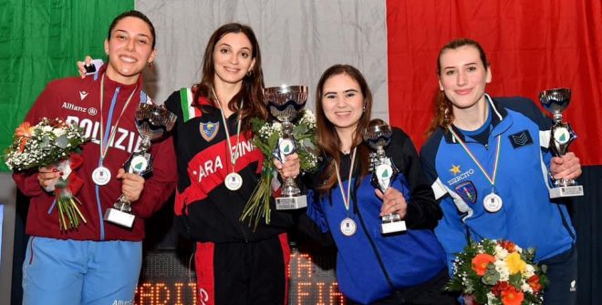 Miriana Morciano conquista il podio agli assoluti di spada a Montesilvano