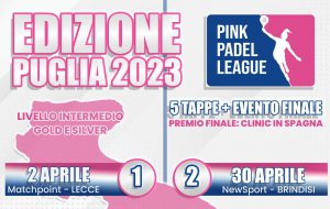 Pink Padel League: il 30 aprile si gioca a Brindisi