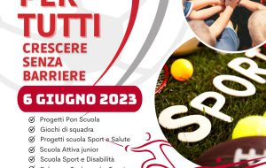 Sport per tutti. Crescere senza barriere: appuntamento alle 18.30 alla “Giulio Cesare”
