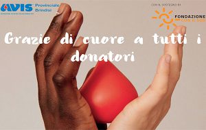 Avis Provinciale Brindisi: le iniziative per la Giornata Mondiale del Donatore di Sangue