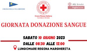 Croce Rossa e Brindisi-Corfù per la donazione di sangue: sabato 10 raccolta di sangue sul Lungomare
