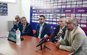 Happy Casa Brindisi presenta il coach Corbani ed il Ds De Ryche