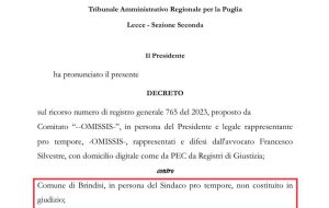 PD: “Sospensiva Tar a causa della superficialità dell’Amministrazione. Si individui subito soluzione”