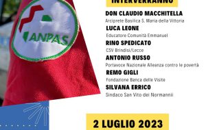 Il Ruolo del Terzo settore nel contrasto alla povertà: domenica 2 luglio un convegno a San Vito dei Normanni
