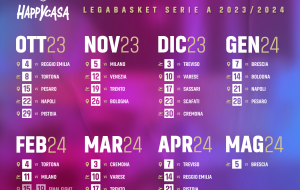 Happy Casa Brindisi: il calendario di Legabasket Serie A