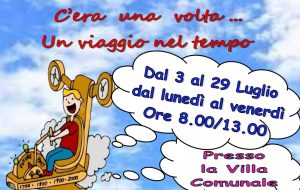 Lunedì 3 luglio al via il Centro estivo “Un viaggio nel tempo”