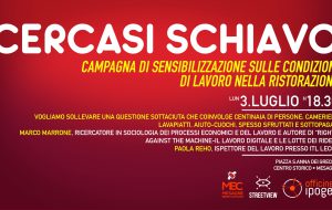 Cercasi schiavo: la campagna di Mesagne Bene Comune sulle condizioni di lavoro nella ristorazione