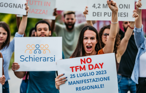 NO TFM Day: “Schierarsi” scende in piazza contro i privilegi dei consiglieri regionali pugliesi
