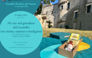Pic nic al Castello di Carovigno: il 25 luglio l’evento tra storia, natura e tradizioni