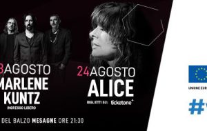 A Mesagne arriva lo “Stupor Mundi – Il Suono della Meraviglia” con Simona Molinari, Marlene Kuntz e Alice