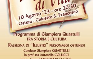 Oggi ad Ostuni il XII Premio “Pagine di Vita”