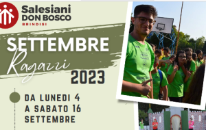 Dal 4 Settembre campo pre-scuola all’Oratorio Salesiano di Brindisi