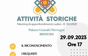 Venerdì 29 Meeting Attività Storiche e di Tradizione della Puglia