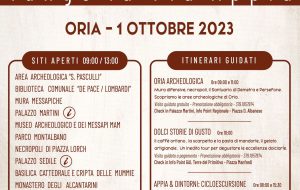Domani a Oria la giornata alla scoperta della Via Appia patrimonio dell’Unesco