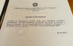 AdSPMAM, Marina Militare e Capitaneria di Porto sottoscrivono il verbale di riconsegna parziale dell’area “ex Pol”