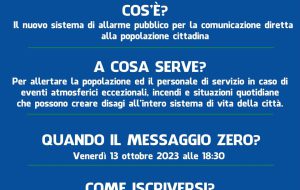 Oggi dalle 18:30 primo messaggio del sistema di allarme pubblico Alert System a Fasano