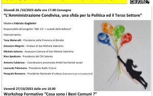 San Michele Salentino: venerdì 20 al via “Beni Comuni Open Day”