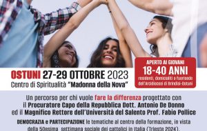 Una Scuola di formazione all’impegno socio-politico per i giovani: ne parlano il procuratore De Donno, il rettore Pollice e Don Mimmo Roma