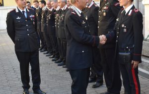 Il Comandante Regionale Del Monaco visita il Comando Carabinieri di Brindisi