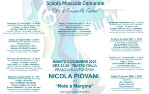 Al via nella Scuola Musicale Comunale la stagione “I concerti dell’Auditorium”