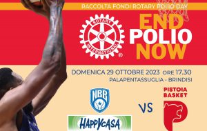 ‘Rotary Polio Day’ al PalaPentassuglia in occasione di Brindisi-Pistoia