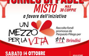 Tutto pronto per il Torneo di Padel di beneficenza a favore di “Un Mezzo per la Vita”