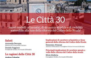 Lunedi 9 a Francavilla un incontro sul modello delle Città 30