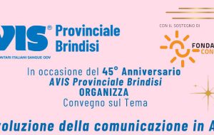 Un convegno ed una messa per celebrare i 45 anni dell’Avis Provinciale di Brindisi