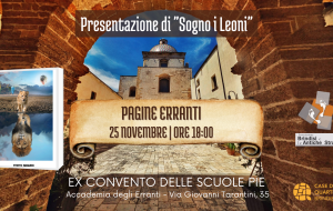 Brindisi e le Antiche Strade: sabato 25 si presenta il libro “Sogno i Leoni” di Leo Tenneriello