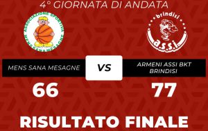 Mens Sana Mesagne-Assi Brindisi=66-77