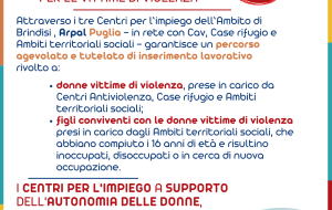 Centri Impiego, CAV, Case Rifugio e Ambiti Territoriali sociali uniti a sostegno delle fasce sociali più deboli e svantaggiate