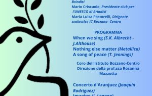 Un coro per la pace a Palazzo Nervegna: appuntamento l’1 Dicembre alle 17.30
