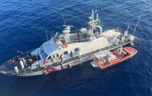 La motovedetta CP281 rientra a Brindisi dopo l’impiego a Lampedusa