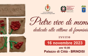 Pietre vive di memoria per le donne vittime di femminicidio