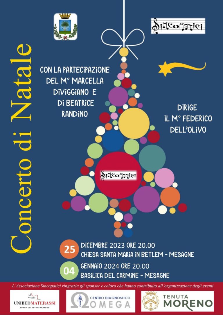 Natale a Mesagne: i due concerti del coro polifonico “Sincopatici”