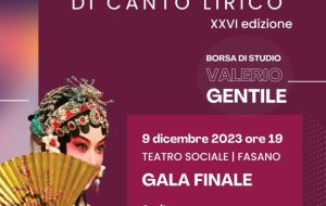 Oggi e domani al Teatro Sociale di Fasano il XXVI Premio Internazionale di Canto Lirico «Valerio Gentile»