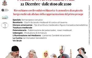 Venerdì 22 il presepe Vivente Medievale nel Chiostro dell’Ex Convento delle Scuole Pie