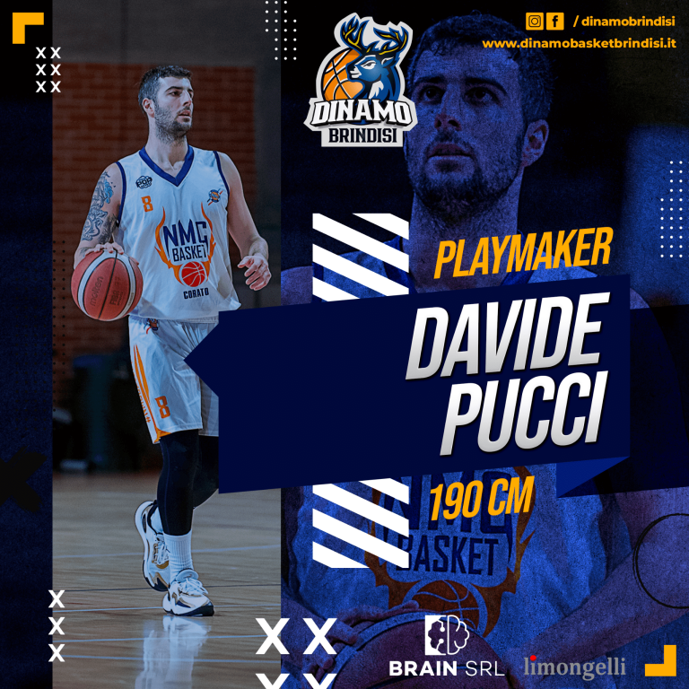 L’esperto Davide Pucci è il nuovo playmaker della Brain Dinamo Brindisi