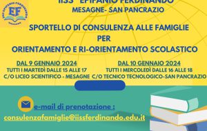 Sportello dell’Epifanio Ferdinando di Mesagne di consulenza per l’orientamento in ingresso