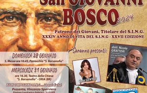 Tutto pronto per la ventisettesima edizione della Festa di San Giovanni Bosco: i nomi di tutti gli ospiti
