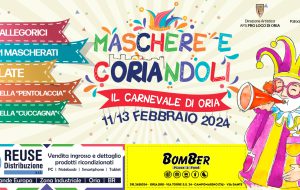 Maschere e Coriandoli 2024: Tutto pronto per la grande festa del Carnevale di Oria