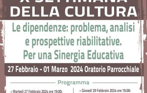 San Michele Salentino: al via la Settimana della Cultura organizzata dalla Parrocchia sul tema delle Dipendenze