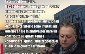 Autonomia differenziata, nuova mobilitazione, Macchia: «Brindisi esclusa da tutto, dal governo il nulla nonostante la crisi del territorio»
