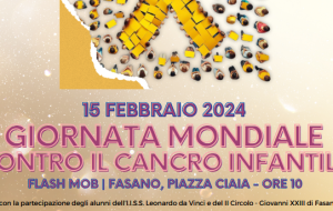 Giornata mondiale contro il cancro infantile:  in piazza Ciaia un flashmob per celebrare l’evento